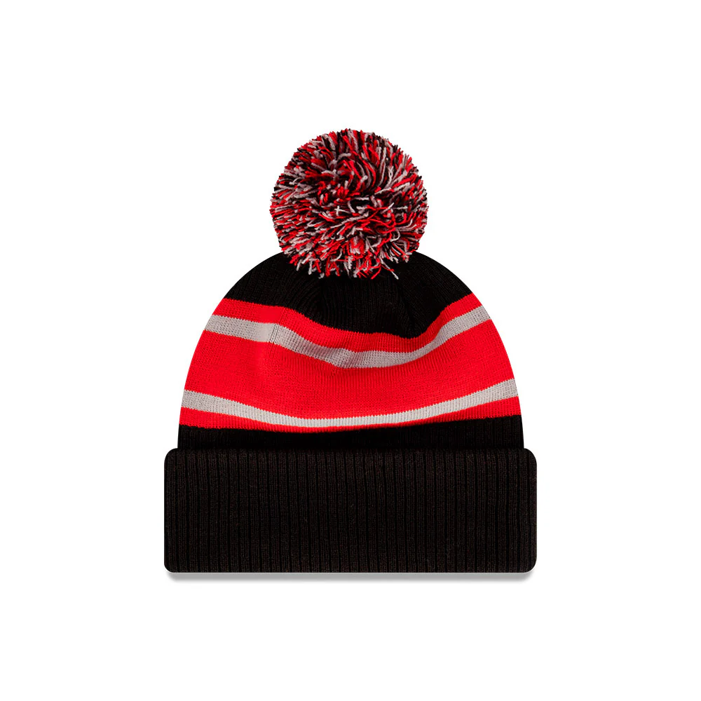 Essendon New Era Stripe Knitted Beanie - Image 2