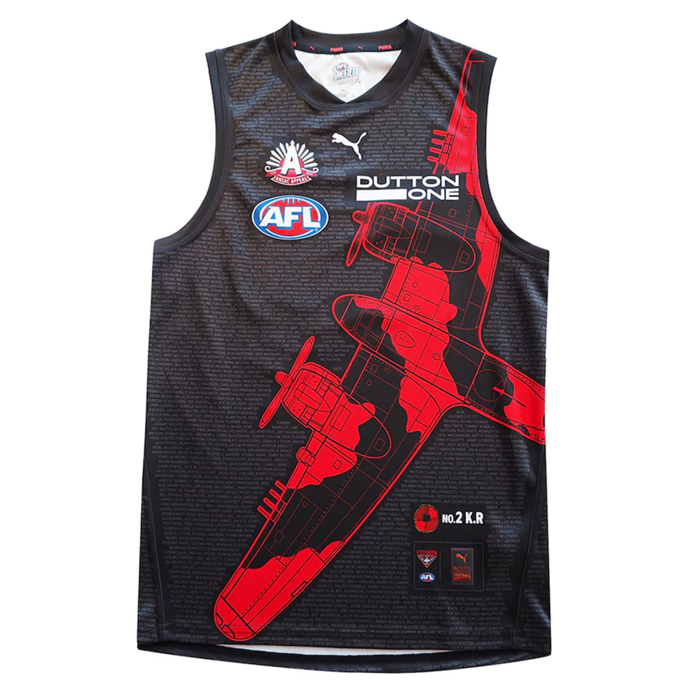 Essendon 2026 Anzac Mens Guernsey