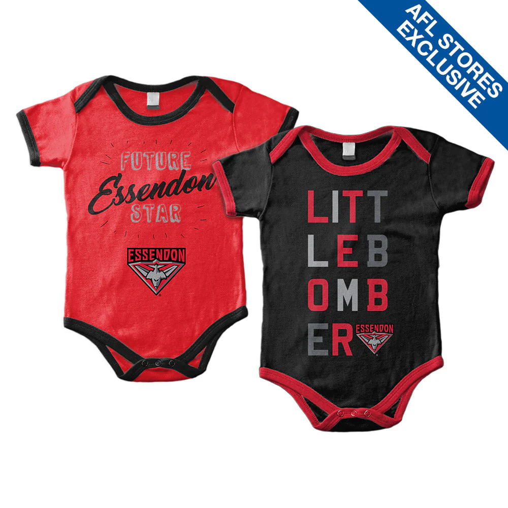 Essendon Bombers Set Of 2 Infant Grow Suits - Image 2