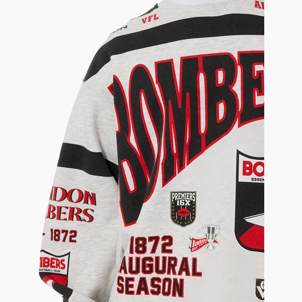 Essendon Bombers Mitchell & Ness Team Crew Fleece - Image 3