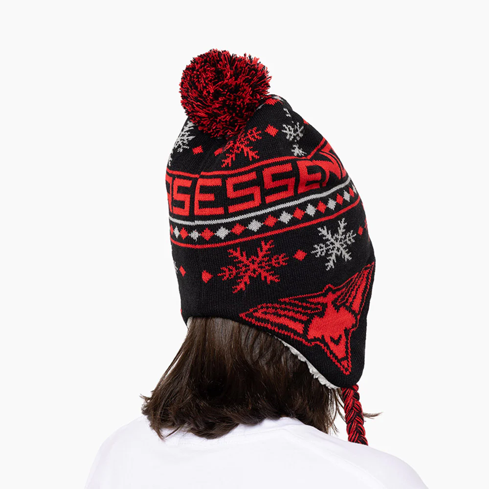 Essendon Bombers Adult Snowflake Beanie - Image 4