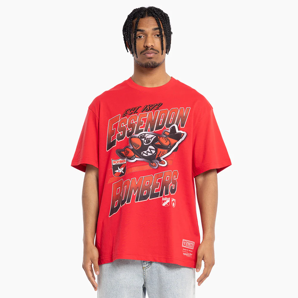 Essendon Bombers Mitchell & Ness Mascot Character Tee