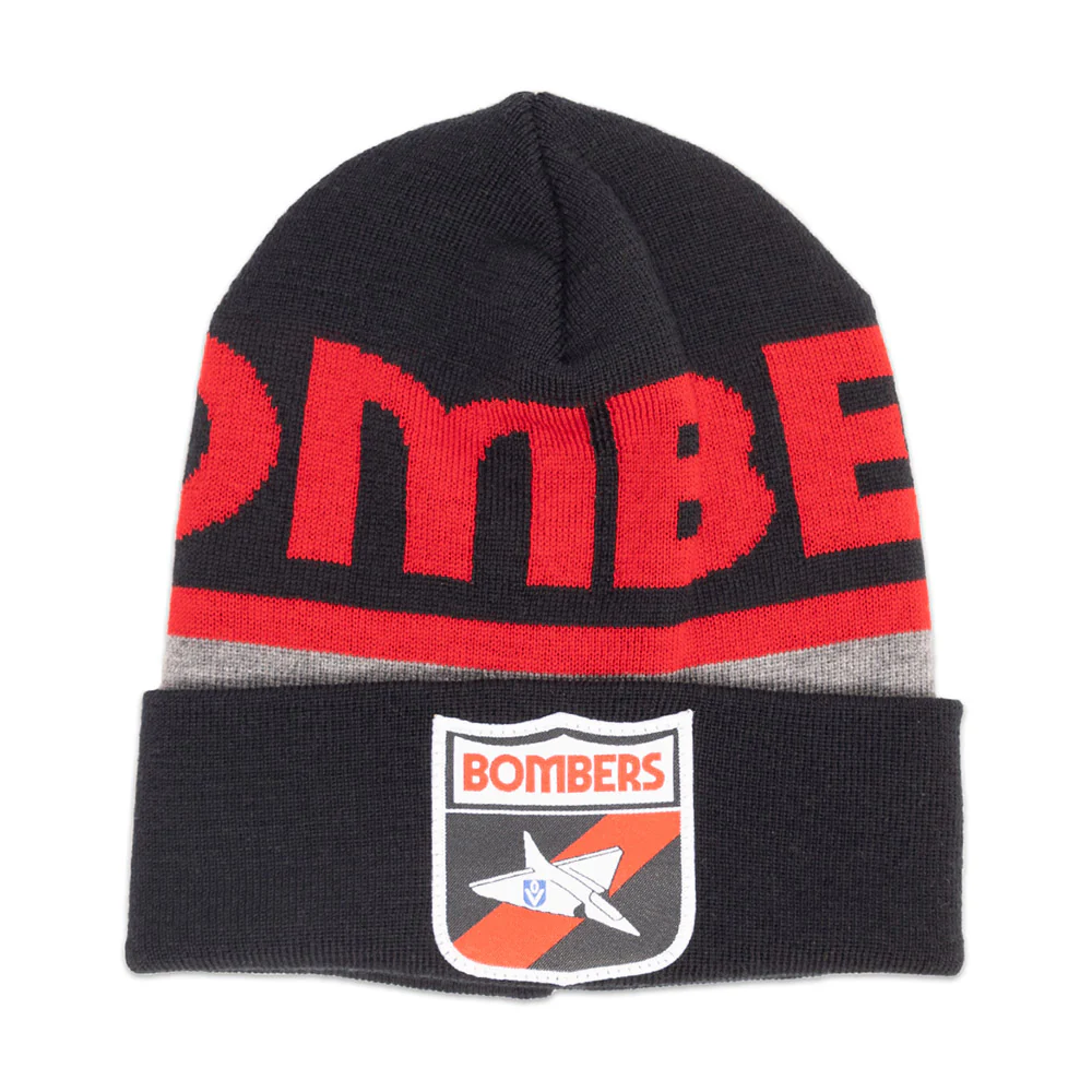 Essendon Bombers Throwback Merino Wool Beanie - Image 6