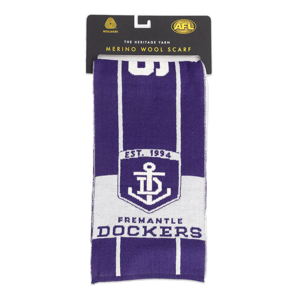 Fremantle Dockers 2024 Merino Wool Scarf