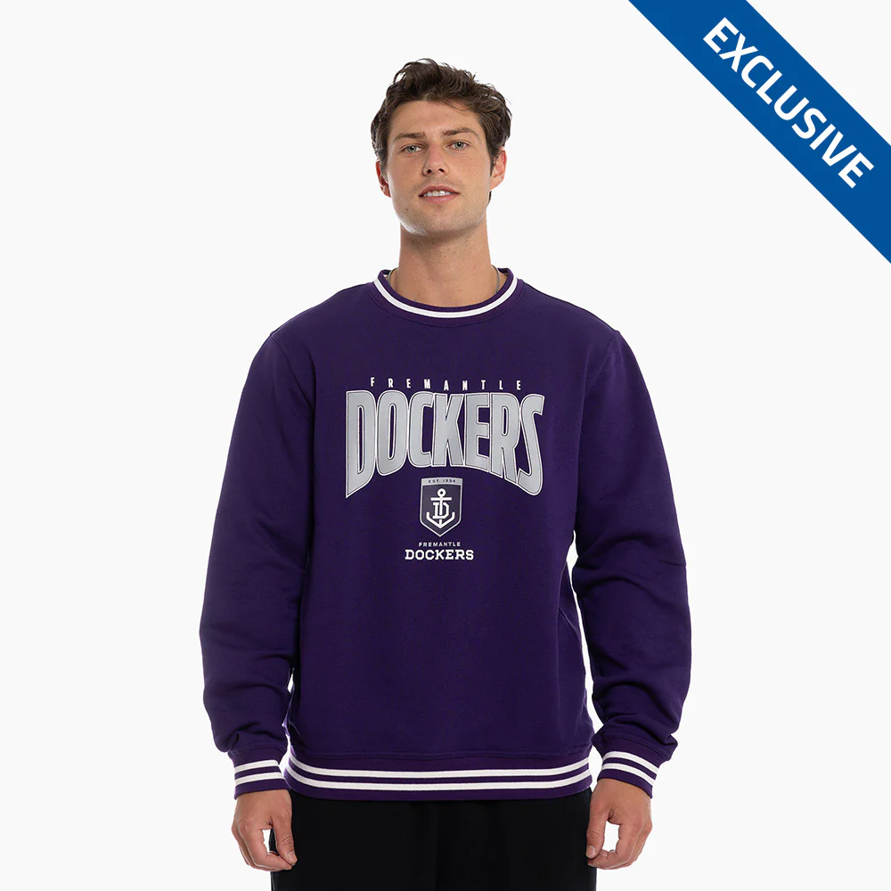 Fremantle Dockers Adult Arch Crew Sweater