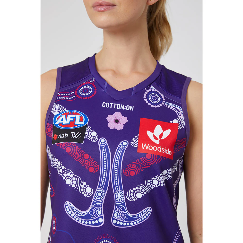 Fremantle Dockers AFLW Season 7 Womens Indigenous Guernsey - Image 4