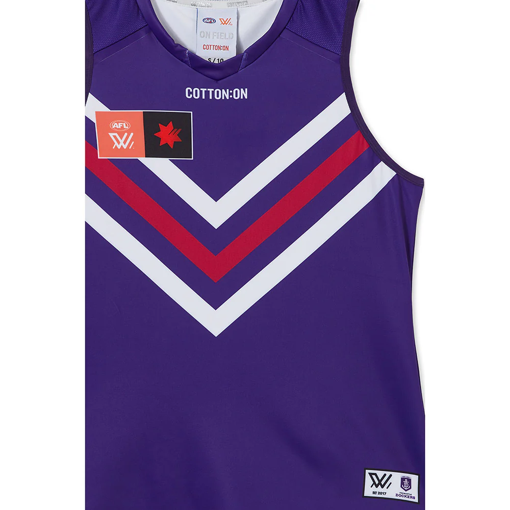 Fremantle Dockers Season 8 AFLW Authentic Home Guernsey - Image 3