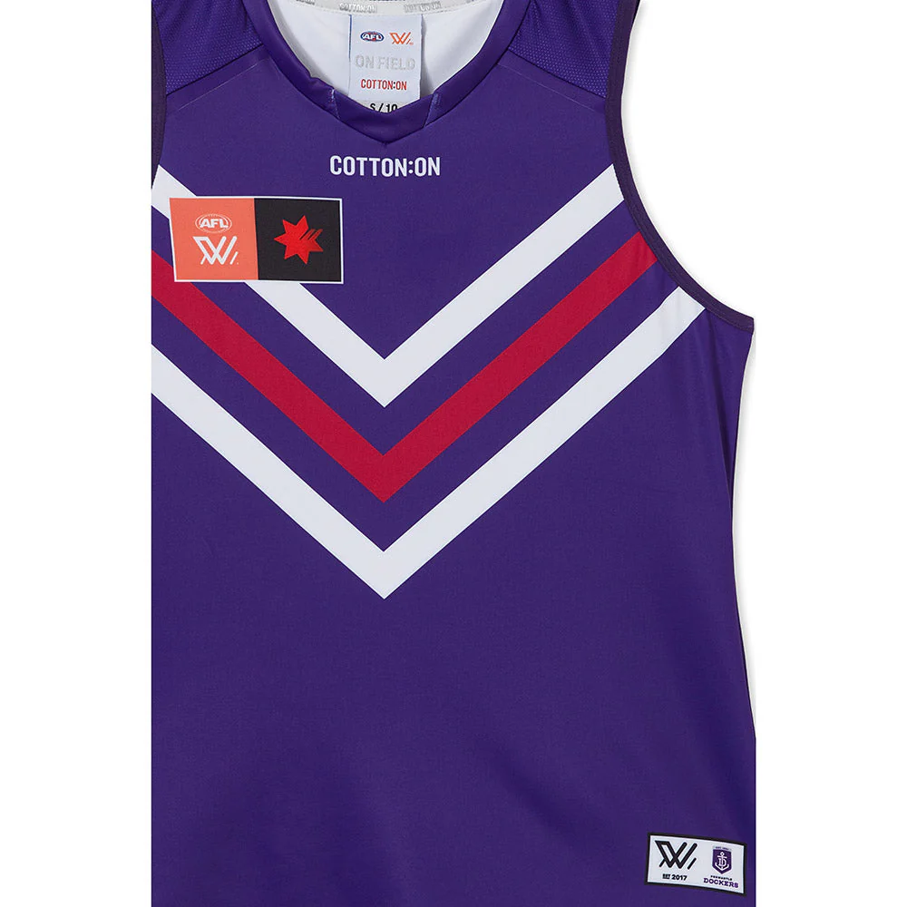 Fremantle Dockers Season 8 AFLW Authentic Home Guernsey - Image 7