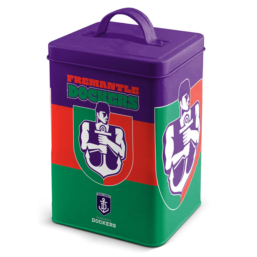 Fremantle Dockers Retro Mascot Cookie Tin
