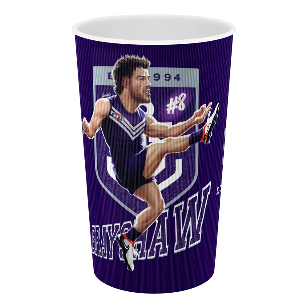 Fremantle Dockers Grange Lenticular Tumbler - Andrew Brayshaw
