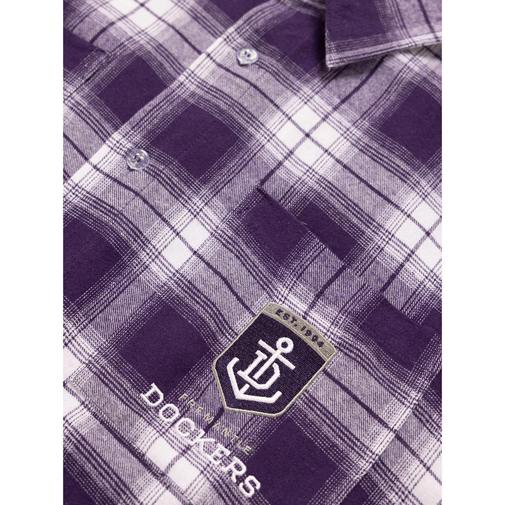Fremantle Dockers Mens Check Flannel Shirt - Image 8