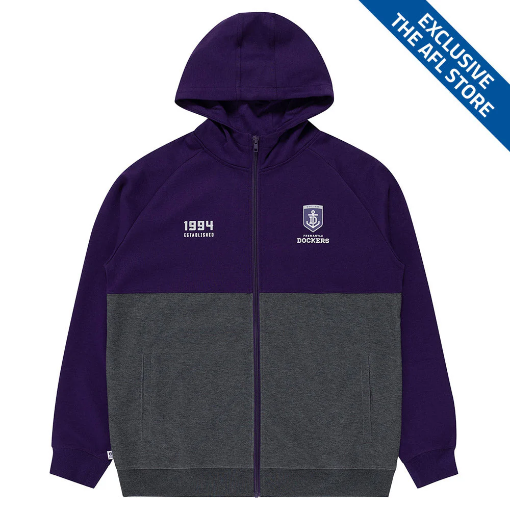 Fremantle Dockers Mens Zip Tech Fleece Hoodie - Image 5