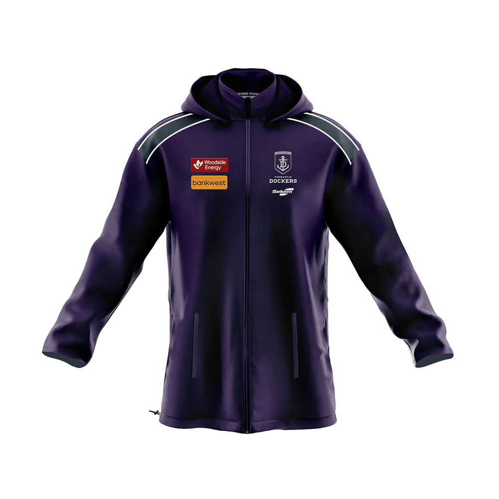 Fremantle Dockers 2024 Authentic Womens Wet Weather Jacket - Image 2