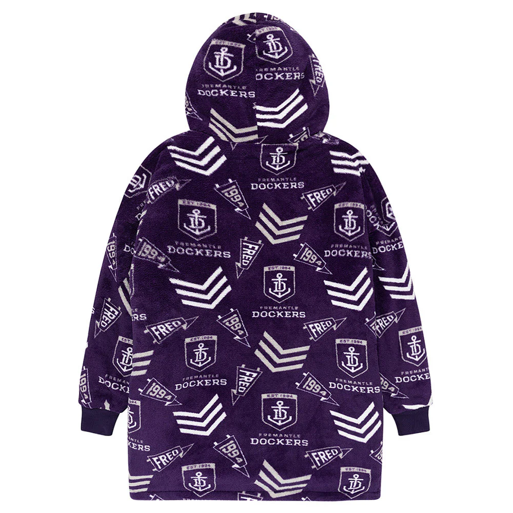 Fremantle Dockers Adult Sherpie Oversized Fleece Hoodie - Image 9