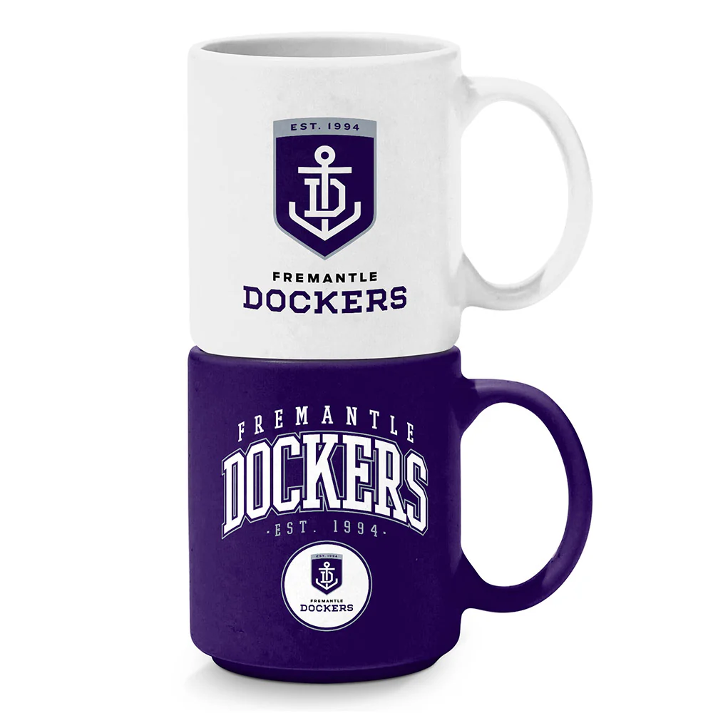 Fremantle Dockers Stackable Ceramic Mugs