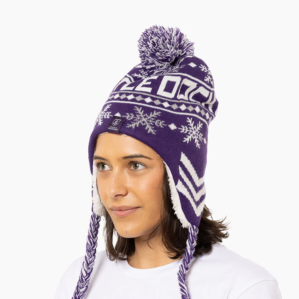 Fremantle Dockers Adult Snowflake Beanie