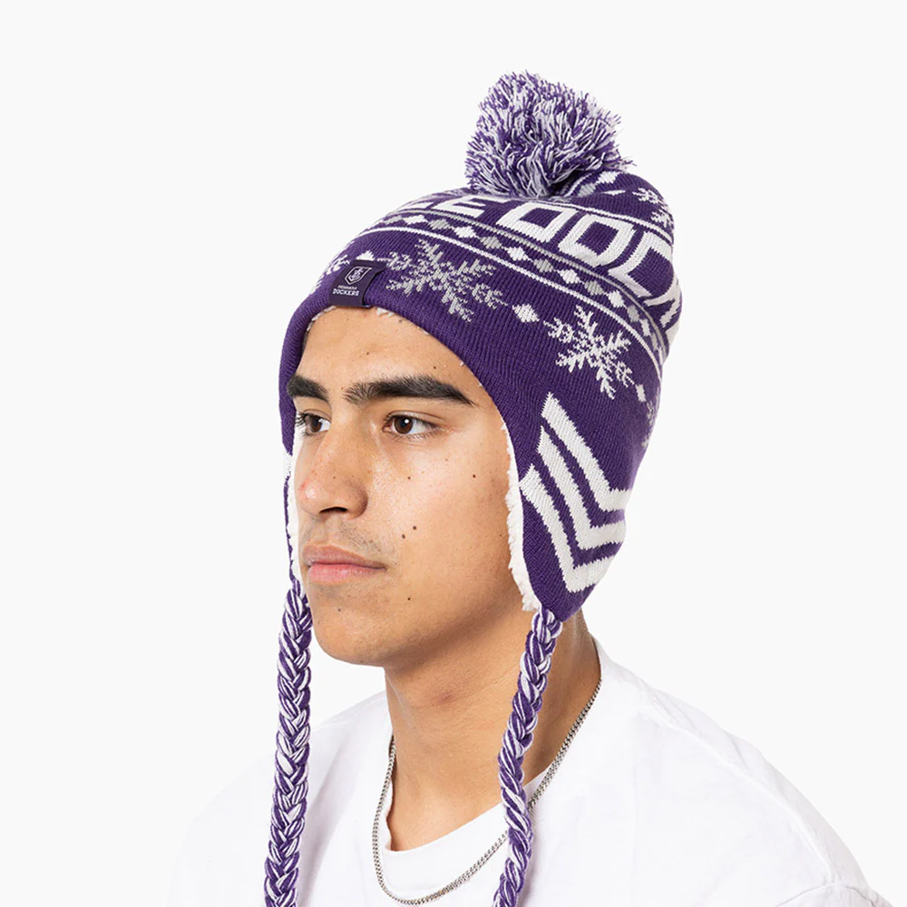 Fremantle Dockers Adult Snowflake Beanie - Image 3
