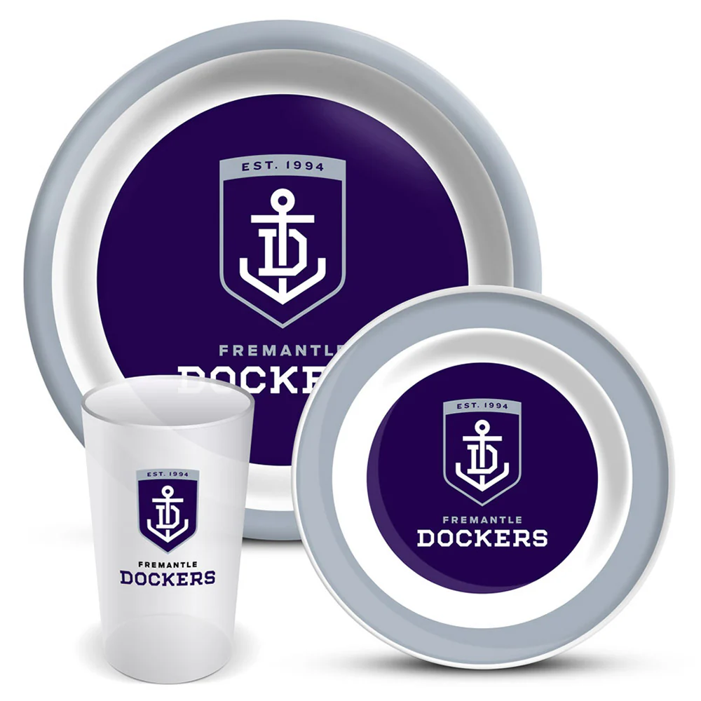 Fremantle Dockers 3 Piece Dinner Set - Image 2