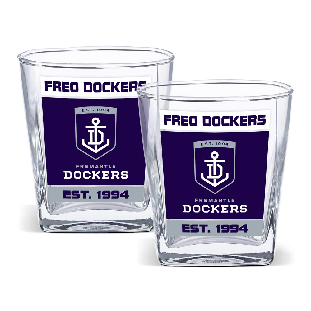 Fremantle Dockers 2 Pack Spirit Glass