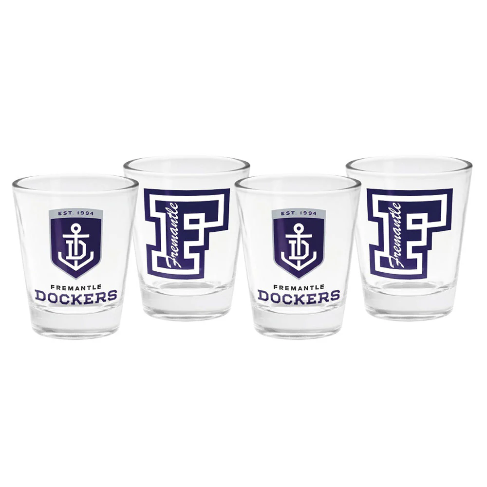 Fremantle Dockers 4pk Shot Glasses - Image 2