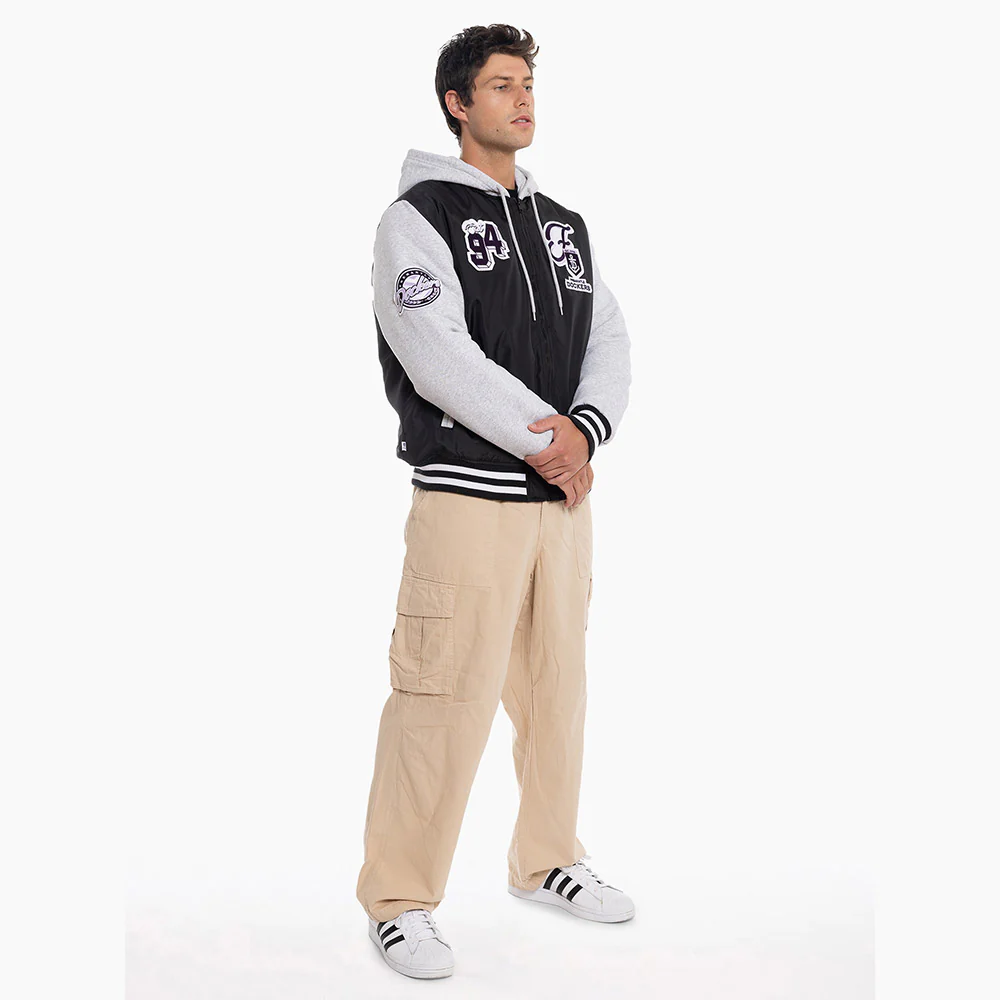 Fremantle Dockers Adult Patchwork Bomber Jacket - Image 5