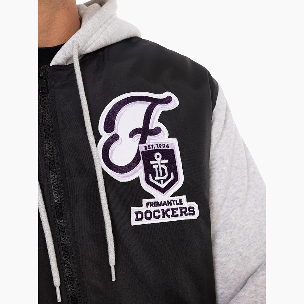 Fremantle Dockers Adult Patchwork Bomber Jacket - Image 6