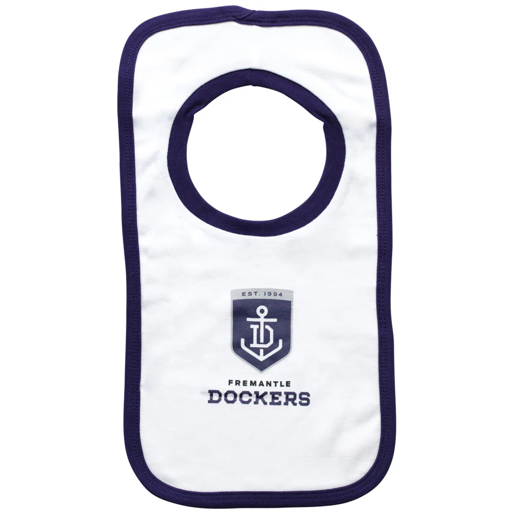 Fremantle Dockers Babies 2 Pack Bib Set - Image 2