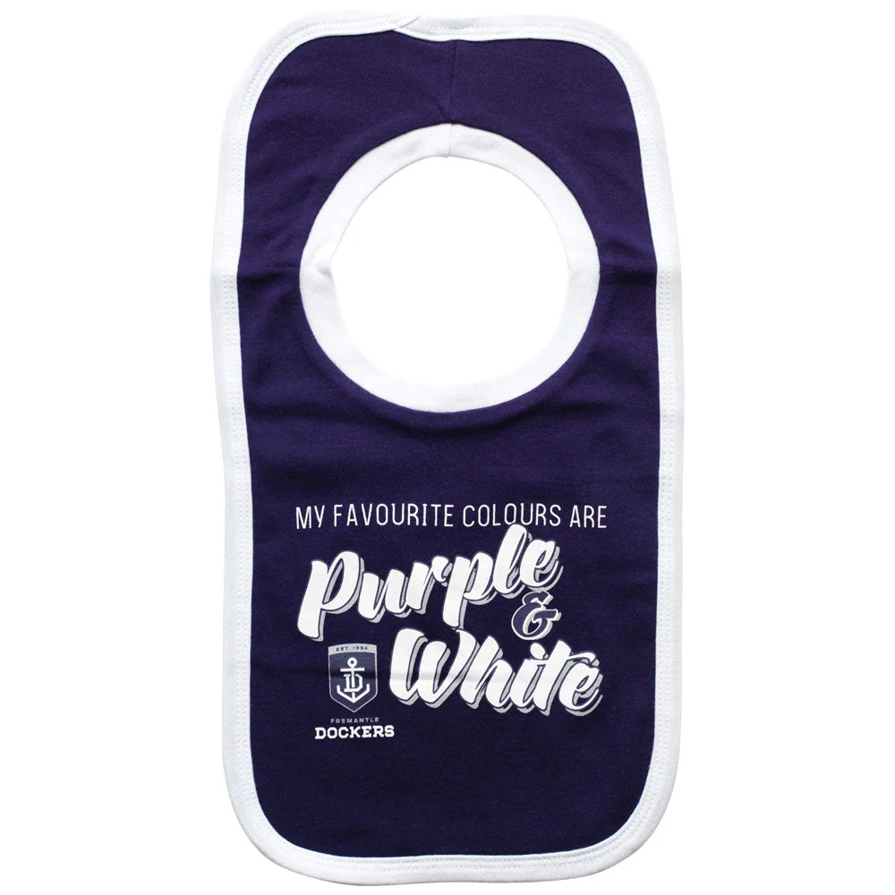 Fremantle Dockers Babies 2 Pack Bib Set - Image 3