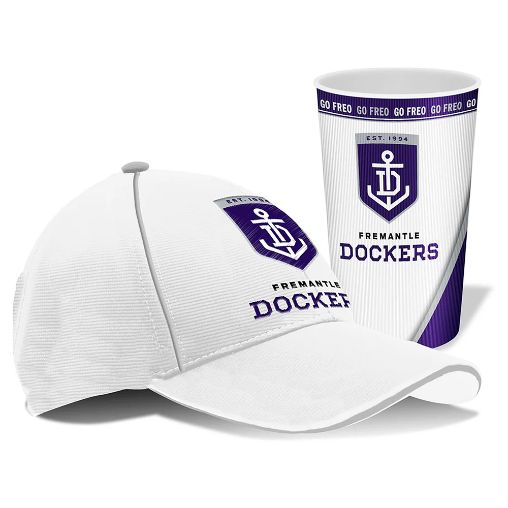 Fremantle Dockers Cap And Tumbler Pack