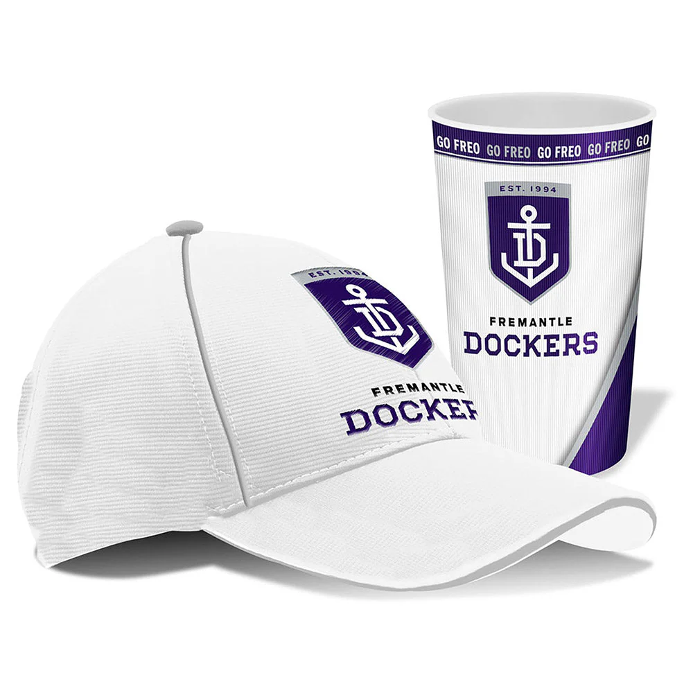 Fremantle Dockers Cap And Tumbler Pack - Image 2