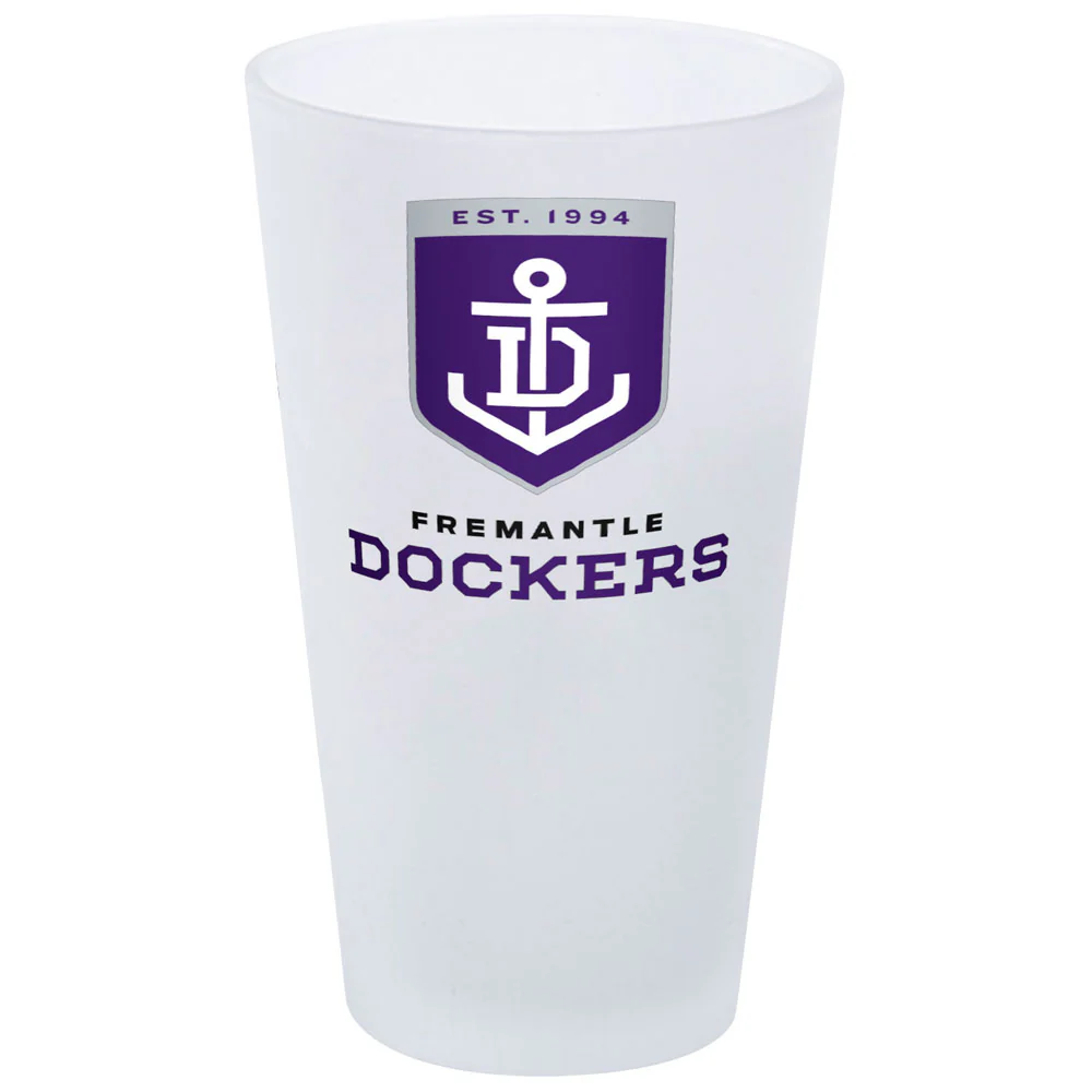 Fremantle Dockers Frosted Glass