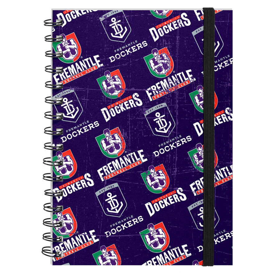 Fremantle Dockers Hard Cover Notebook