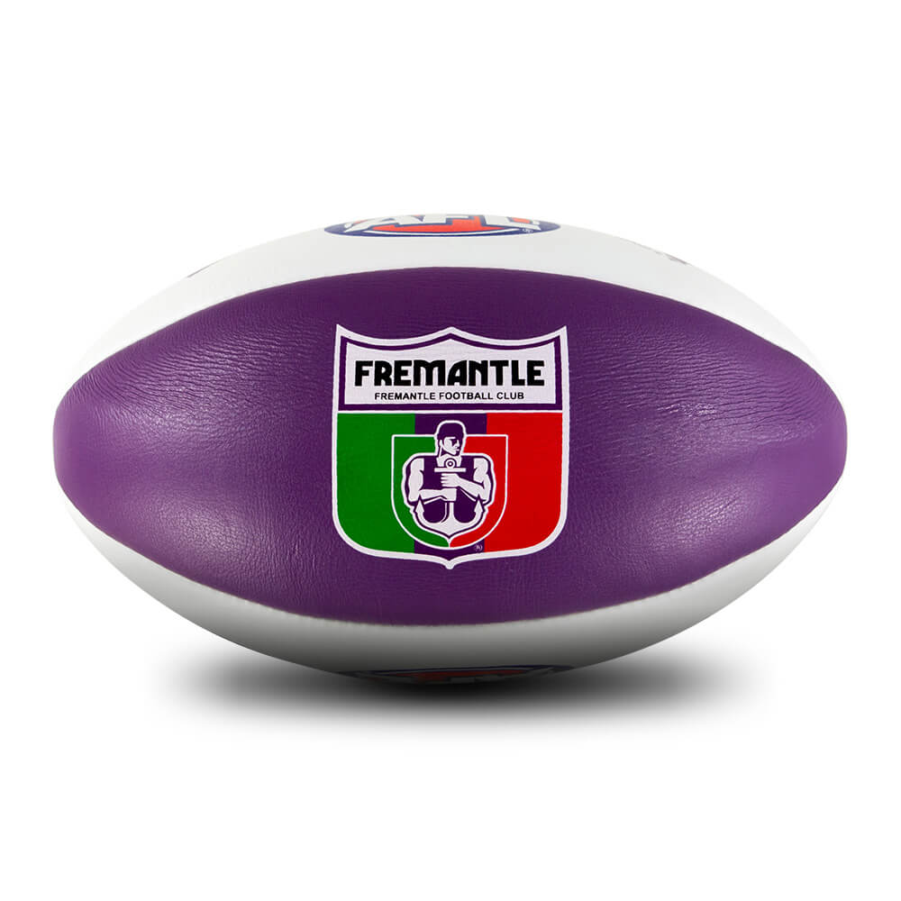Fremantle Dockers Leather Football - Size 5 - Image 6