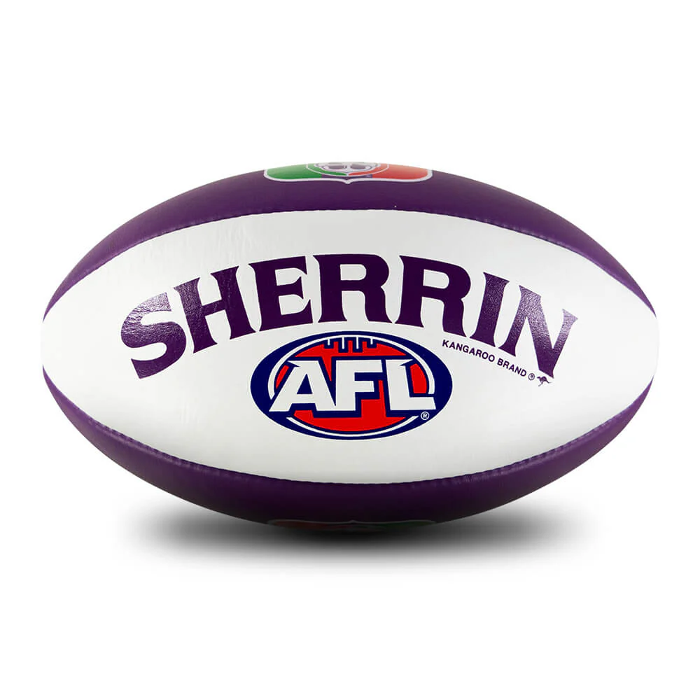 Fremantle Dockers Leather Football - Size 5 - Image 7