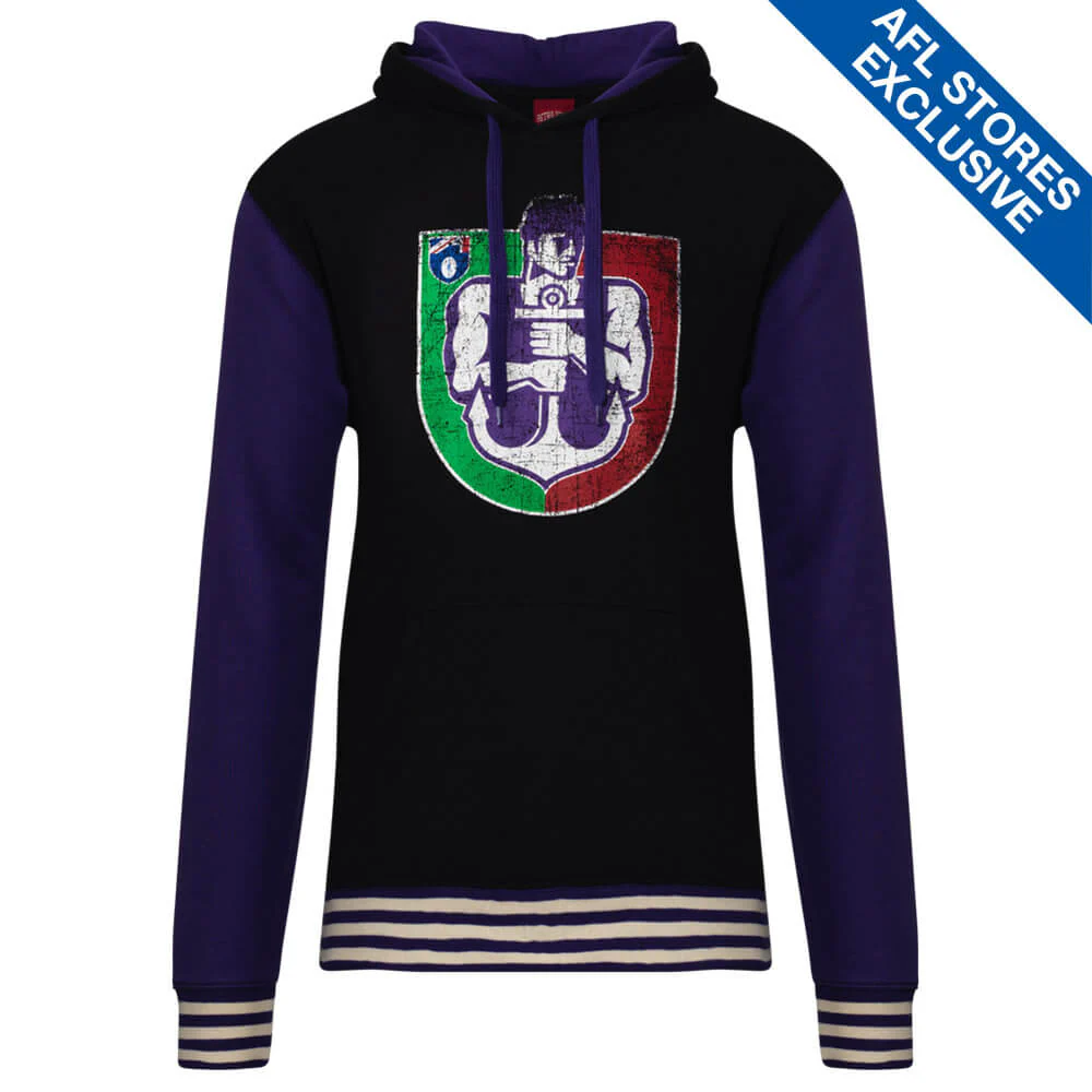 Fremantle Dockers Mens Retro Pullover Hoodie