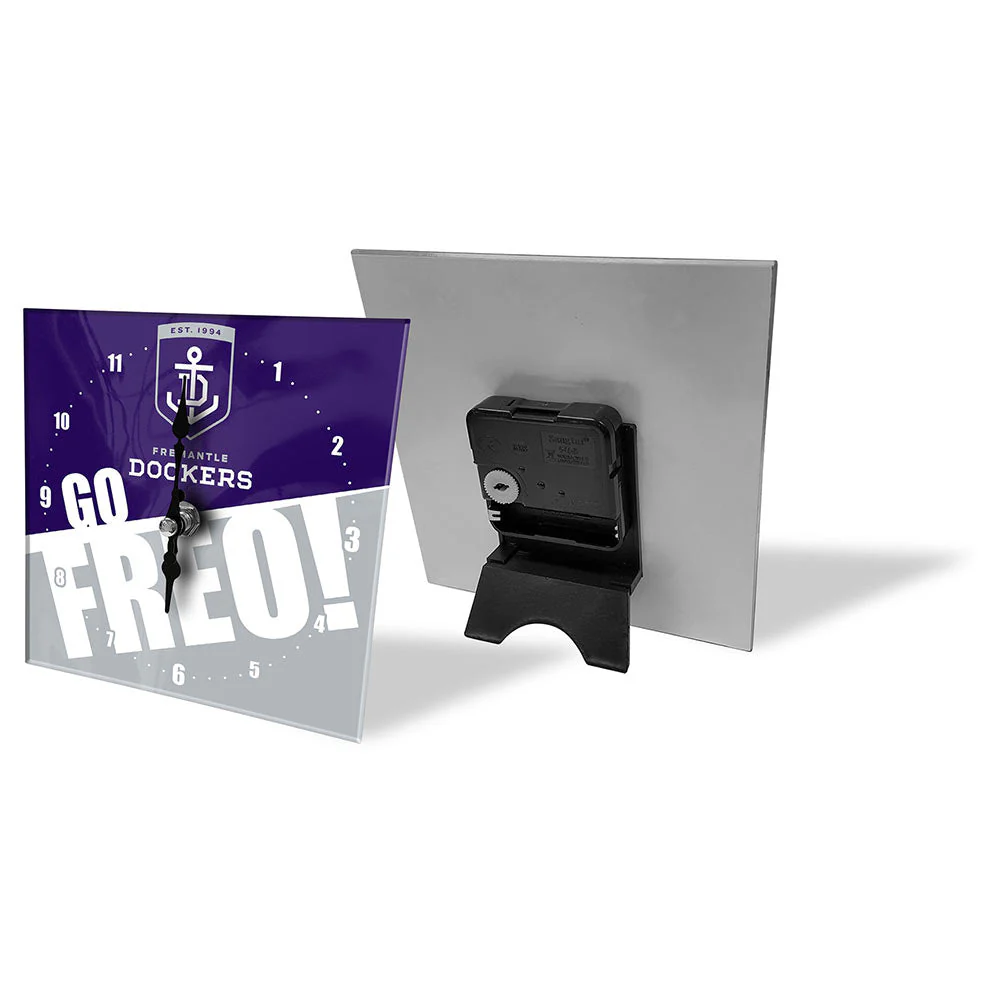 Fremantle Dockers Mini Glass Clock - Image 2