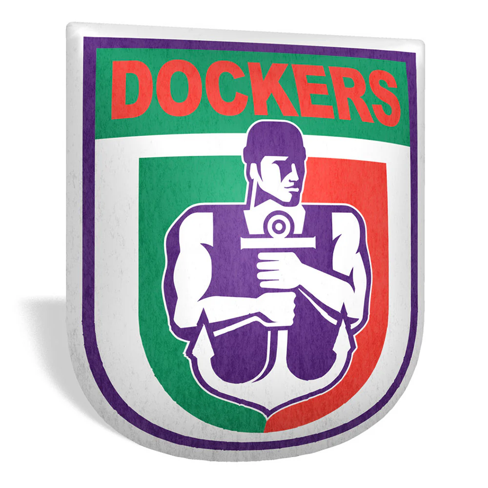 Fremantle Dockers Retro Mascot Shaped Cushion - Image 2