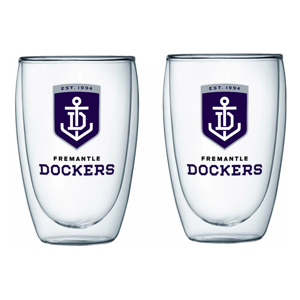 Fremantle Dockers S/2 Double-Wall Glasses