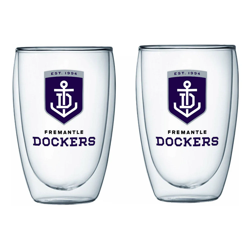 Fremantle Dockers S/2 Double-Wall Glasses - Image 2