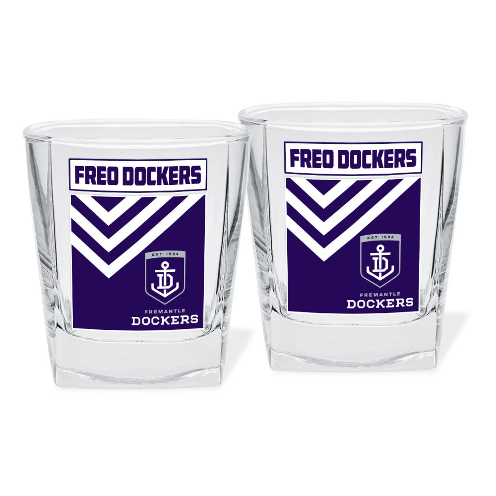 Fremantle Dockers Set Of 2 Spirit Glasses - Image 2