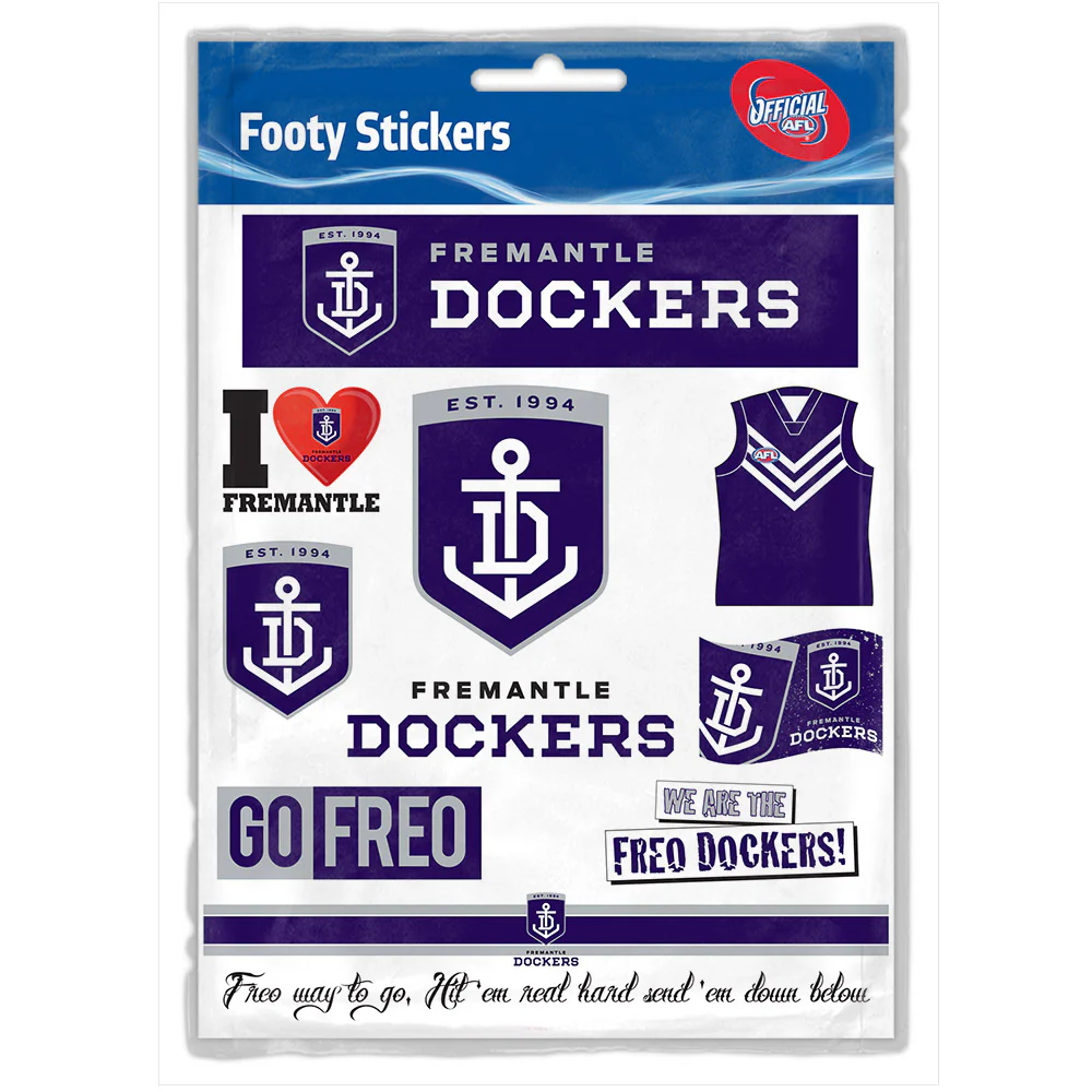 Fremantle Dockers Sticker Sheet