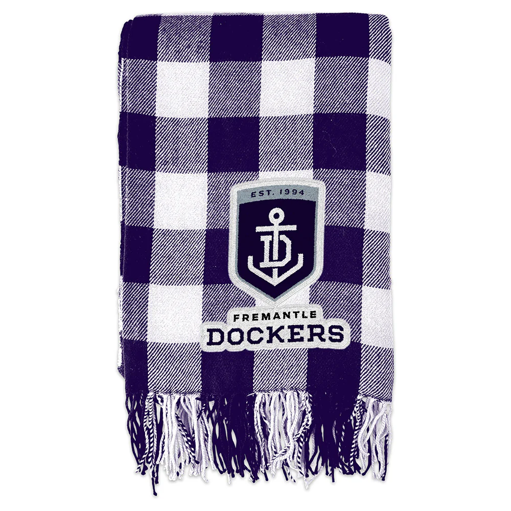 Fremantle Dockers Tartan Throw