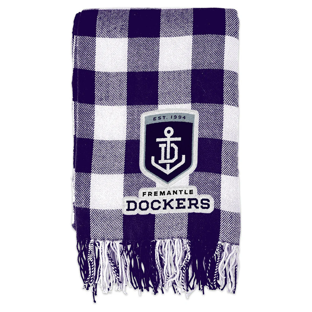 Fremantle Dockers Tartan Throw - Image 2