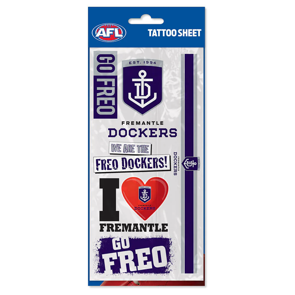 Fremantle Dockers Tattoo Sheet - Image 2
