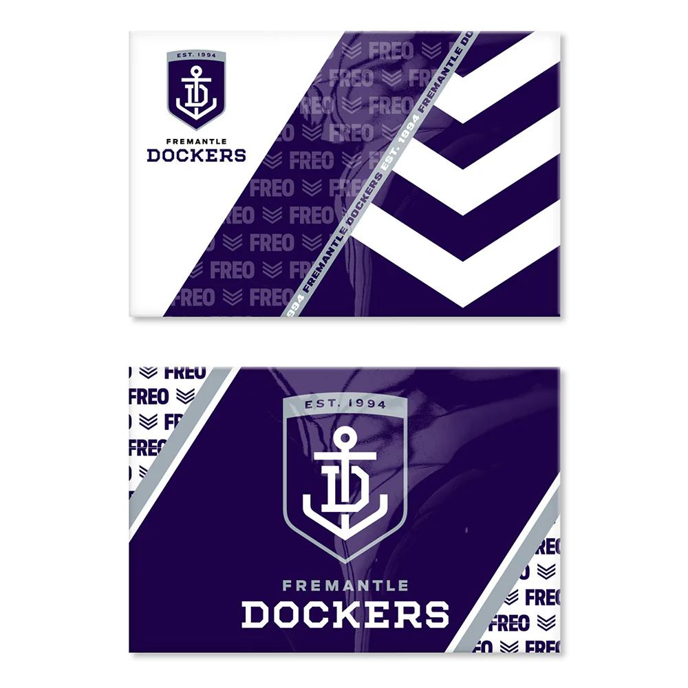 Fremantle Dockers Team Logo Magnets - 2 Pack