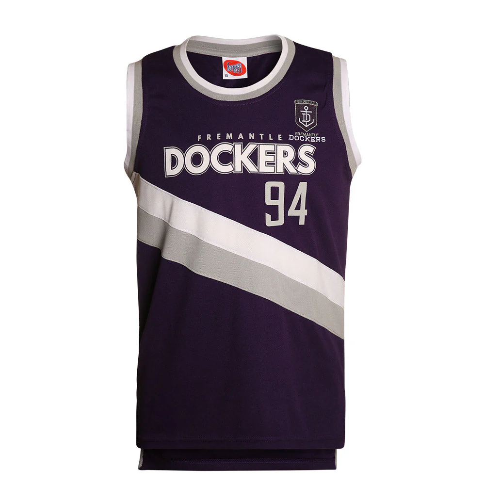 Fremantle Dockers Youth Throwback Singlet - Image 4