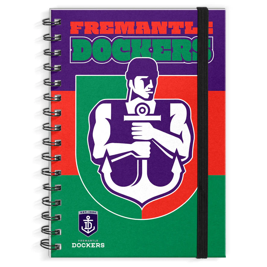 Fremantle Dockers Retro Mascot A4 Notebook