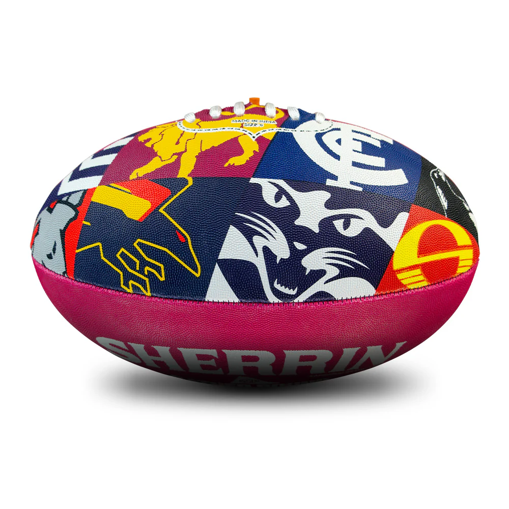 Gather Round 2026 All Team Synthetic Size 5 Maroon Ball - Image 3