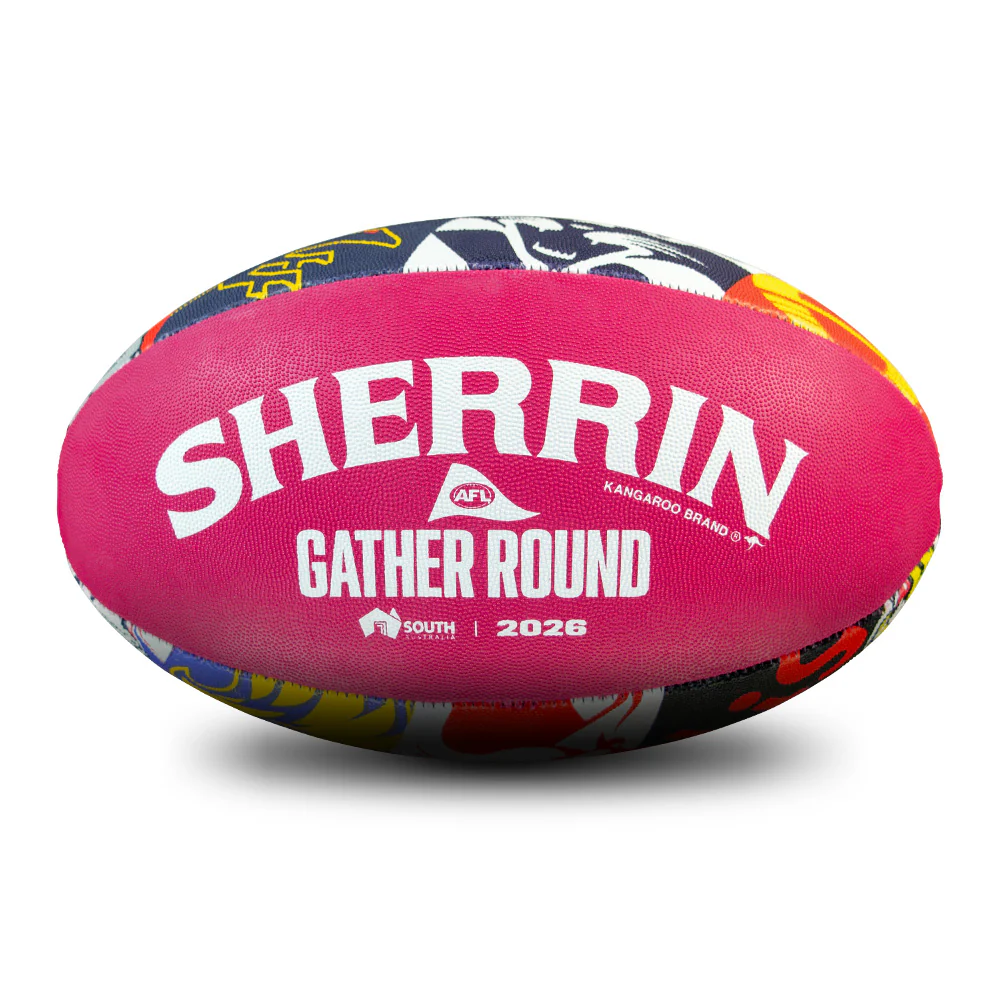 Gather Round 2026 All Team Synthetic Size 5 Maroon Ball - Image 4