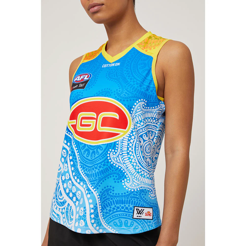 Gold Coast Suns AFLW Season 7 Womens Indigenous Guernsey - Image 4